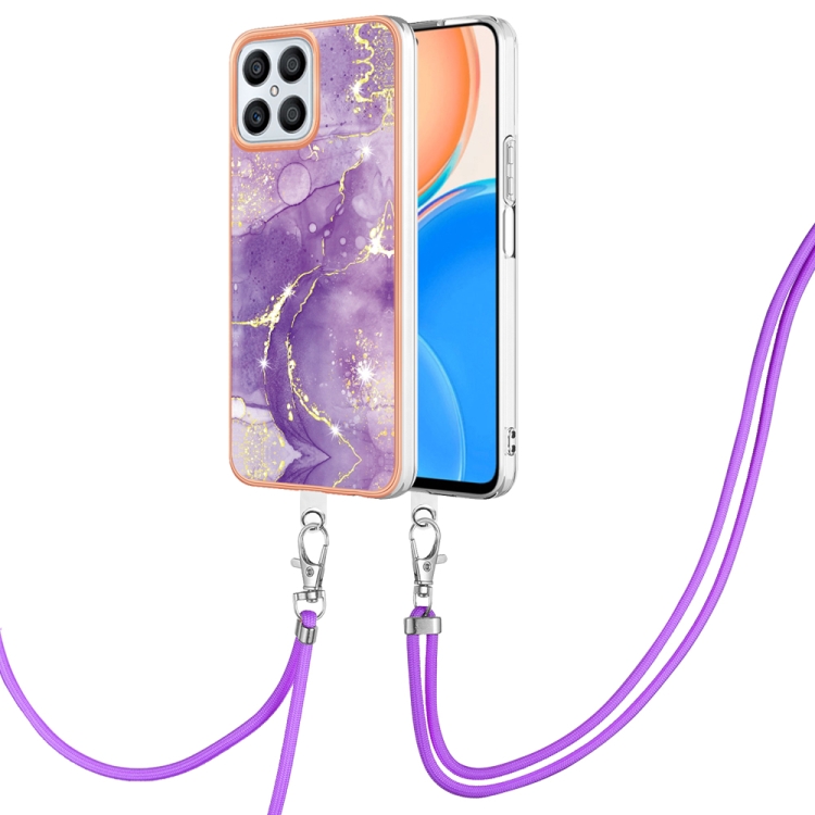 For Honor X8 4G Electroplating Marble Dual-side IMD Phone Case with Lanyard(Purple 002)
For Honor X8 4G Electroplating Marble Dual-side IMD Phone Case with Lanyard(Purple 002)