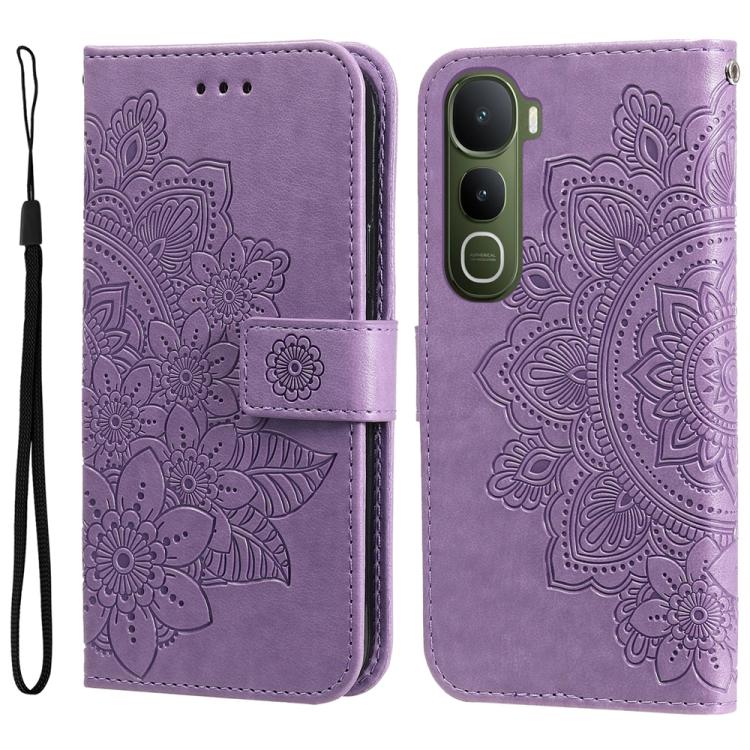 For vivo Y400 5G Seven-petal Flowers Embossing Leather Phone Case(Light Purple)
For vivo Y400 5G Seven-petal Flowers Embossing Leather Phone Case(Light Purple)