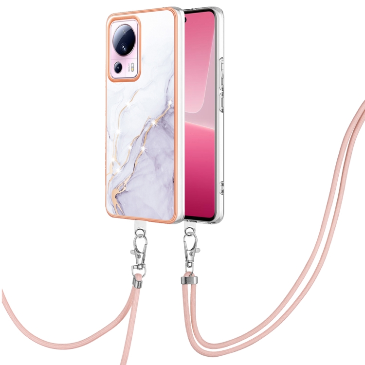 For Xiaomi 13 Lite 5G Electroplating Marble Dual-side IMD Phone Case with Lanyard(White 006)
For Xiaomi 13 Lite 5G Electroplating Marble Dual-side IMD Phone Case with Lanyard(White 006)