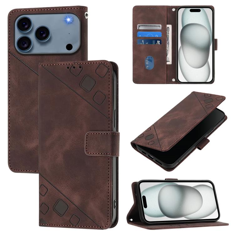 For iPhone 17 Pro Skin-feel Embossed Leather Phone Case(Brown)
For iPhone 17 Pro Skin-feel Embossed Leather Phone Case(Brown)