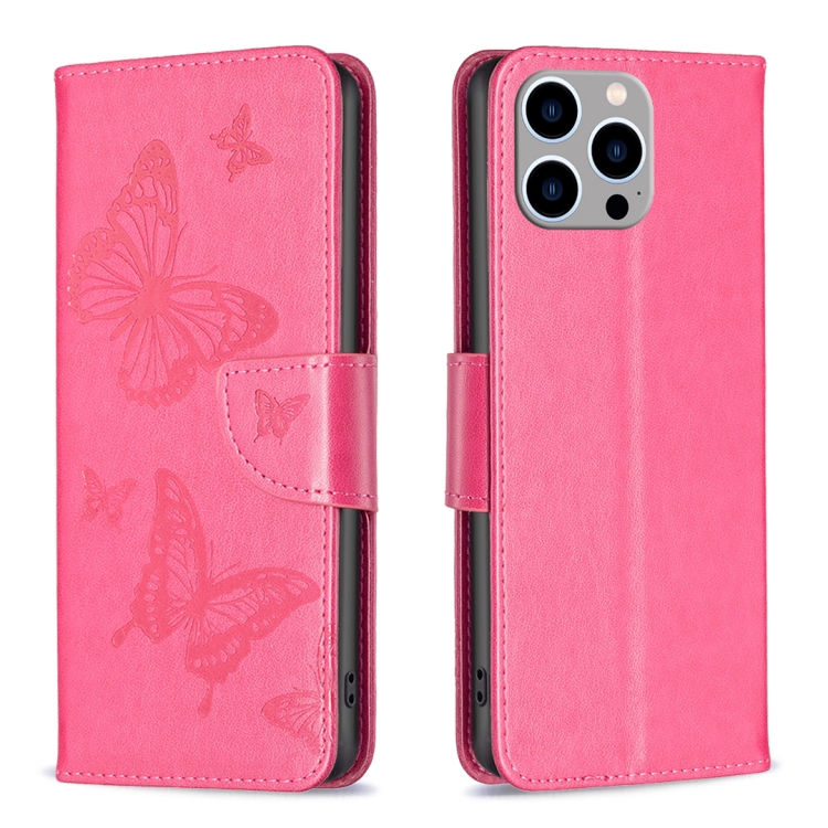 For iPhone 15 Pro Max Embossing Two Butterflies Pattern Leather Phone Case(Rose Red)
For iPhone 15 Pro Max Embossing Two Butterflies Pattern Leather Phone Case(Rose Red)