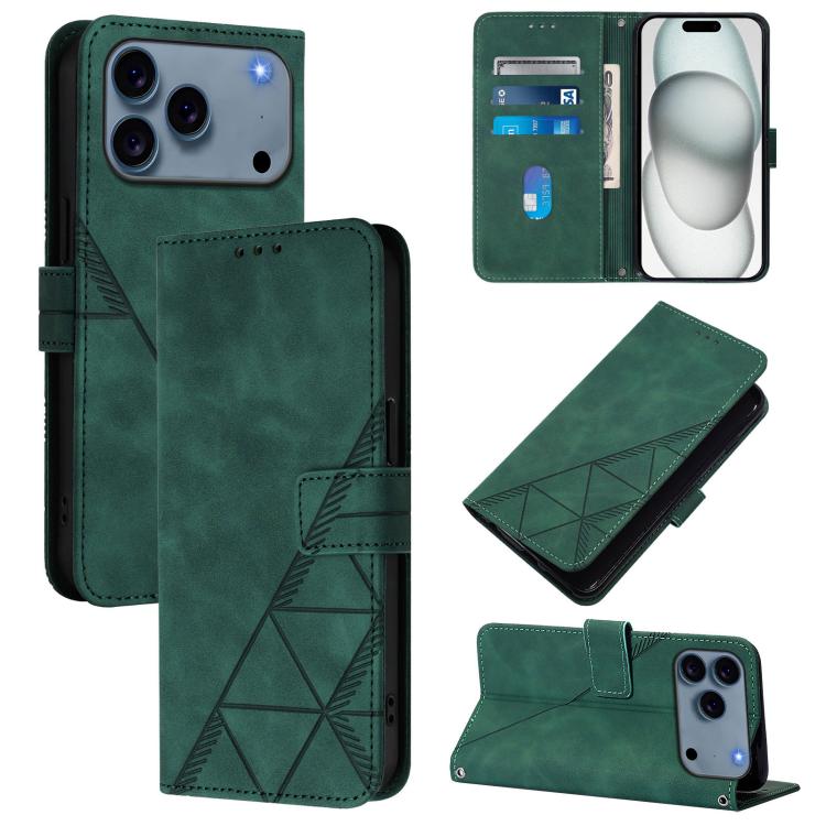 For iPhone 17 Pro Max Crossbody 3D Embossed Flip Leather Phone Case(Dark Green)
For iPhone 17 Pro Max Crossbody 3D Embossed Flip Leather Phone Case(Dark Green)
