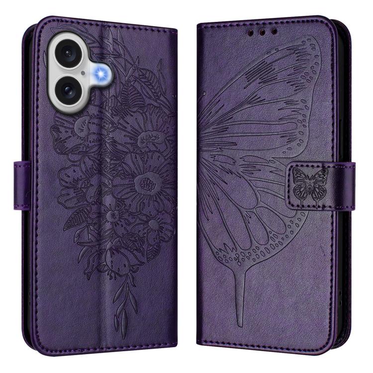 For iPhone 17 Embossed Butterfly Leather Phone Case(Dark Purple)
For iPhone 17 Embossed Butterfly Leather Phone Case(Dark Purple)