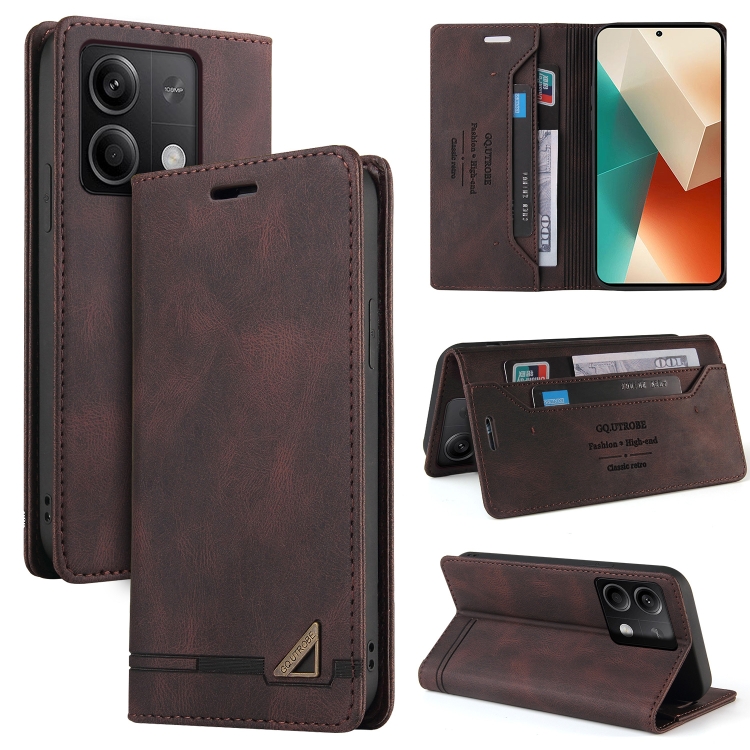For Xiaomi Redmi Note 13 5G Skin Feel Anti-theft Brush Horizontal Flip Leather Case with Holder(Brown)
For Xiaomi Redmi Note 13 5G Skin Feel Anti-theft Brush Horizontal Flip Leather Case with Holder(Brown)