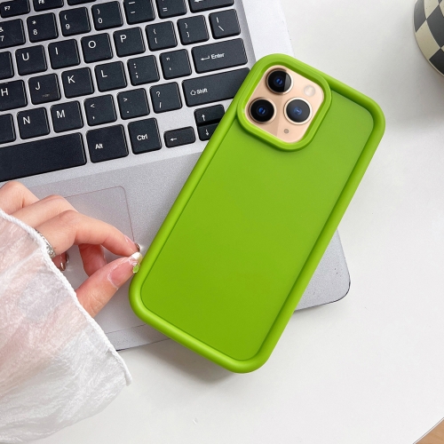 

For iPhone 11 Pro Shockproof Frame Frosted TPU Phone Case(Green)