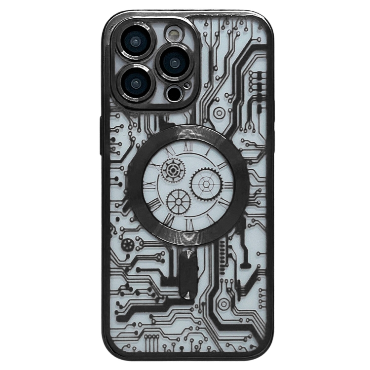 For iPhone 12 Pro Electroplated Circuit Board Pattern MagSafe Phone Case(Black)
For iPhone 12 Pro Electroplated Circuit Board Pattern MagSafe Phone Case(Black)