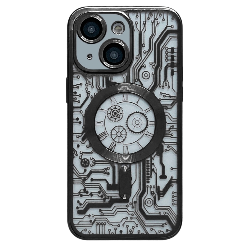 For iPhone 14 Plus Electroplated Circuit Board Pattern MagSafe Phone Case(Black)
For iPhone 14 Plus Electroplated Circuit Board Pattern MagSafe Phone Case(Black)