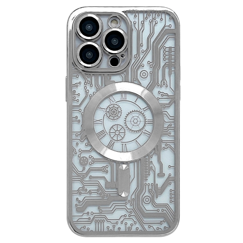 For iPhone 14 Pro Electroplated Circuit Board Pattern MagSafe Phone Case(Silver)
For iPhone 14 Pro Electroplated Circuit Board Pattern MagSafe Phone Case(Silver)