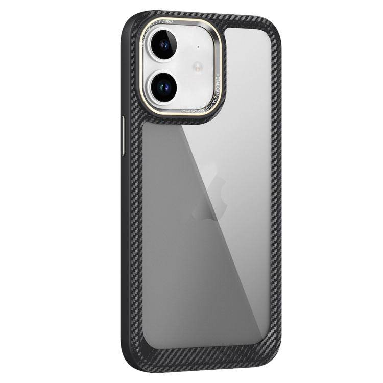 For iPhone 11 Carbon Fiber Transparent Back Panel Phone Case(Black + Transparent Black)
For iPhone 11 Carbon Fiber Transparent Back Panel Phone Case(Black + Transparent Black)