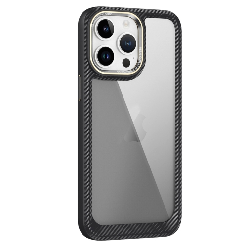 For iPhone 12 Pro Max Carbon Fiber Transparent Back Panel Phone Case(Black + Transparent Black)
For iPhone 12 Pro Max Carbon Fiber Transparent Back Panel Phone Case(Black + Transparent Black)