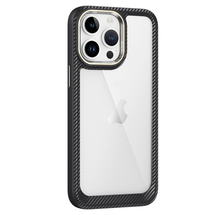 For iPhone 14 Pro Carbon Fiber Transparent Back Panel Phone Case(Black + Transparent)
For iPhone 14 Pro Carbon Fiber Transparent Back Panel Phone Case(Black + Transparent)