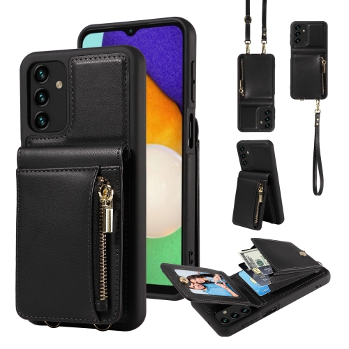 For Samsung Galaxy A13 4G / 5G Crossbody Lanyard Zipper Wallet Leather Phone Case(Black)
For Samsung Galaxy A13 4G / 5G Crossbody Lanyard Zipper Wallet Leather Phone Case(Black)
