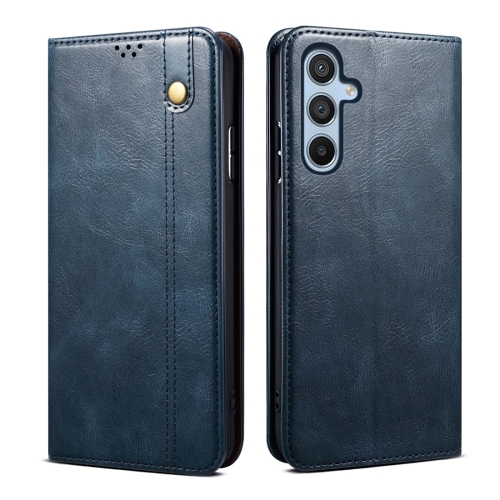 For Samsung Galaxy M34 5G Oil Wax Crazy Horse Texture Leather Phone Case(Blue)
For Samsung Galaxy M34 5G Oil Wax Crazy Horse Texture Leather Phone Case(Blue)