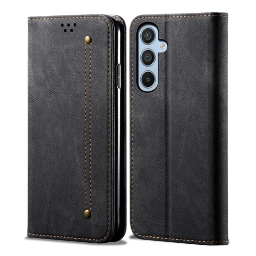 For Samsung Galaxy M34 5G Denim Texture Casual Style Horizontal Flip Leather Case(Black)
For Samsung Galaxy M34 5G Denim Texture Casual Style Horizontal Flip Leather Case(Black)