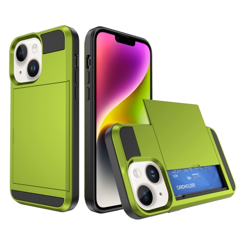 For iPhone 14 Plus Multifunction Armor Slide Card Slot Phone Case(Grass Green)
For iPhone 14 Plus Multifunction Armor Slide Card Slot Phone Case(Grass Green)