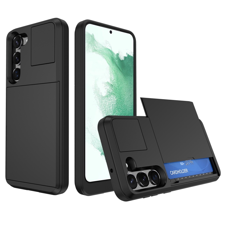 For Samsung Galaxy S22+ 5G Multifunction Armor Slide Card Slot Phone Case(Black)
For Samsung Galaxy S22+ 5G Multifunction Armor Slide Card Slot Phone Case(Black)