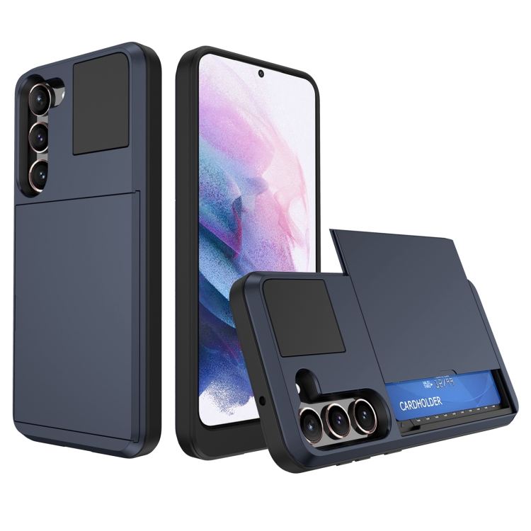For Samsung Galaxy S21 5G Multifunction Armor Slide Card Slot Phone Case(Navy Blue)
For Samsung Galaxy S21 5G Multifunction Armor Slide Card Slot Phone Case(Navy Blue)
