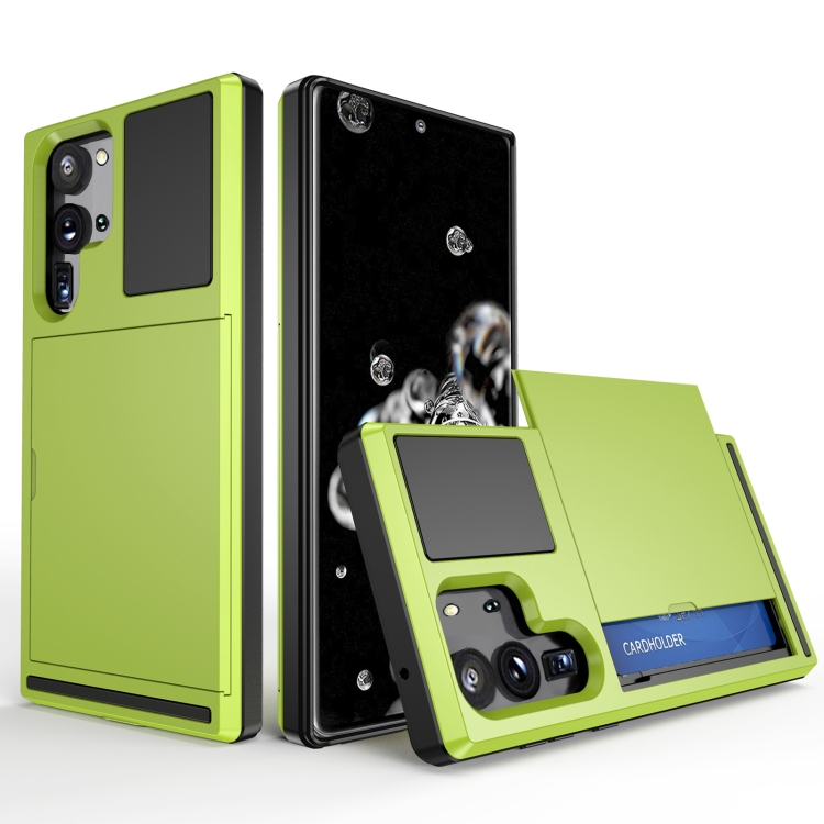 For Samsung Galaxy S20 Ultra 5G Multifunction Armor Slide Card Slot Phone Case(Grass Green)
For Samsung Galaxy S20 Ultra 5G Multifunction Armor Slide Card Slot Phone Case(Grass Green)