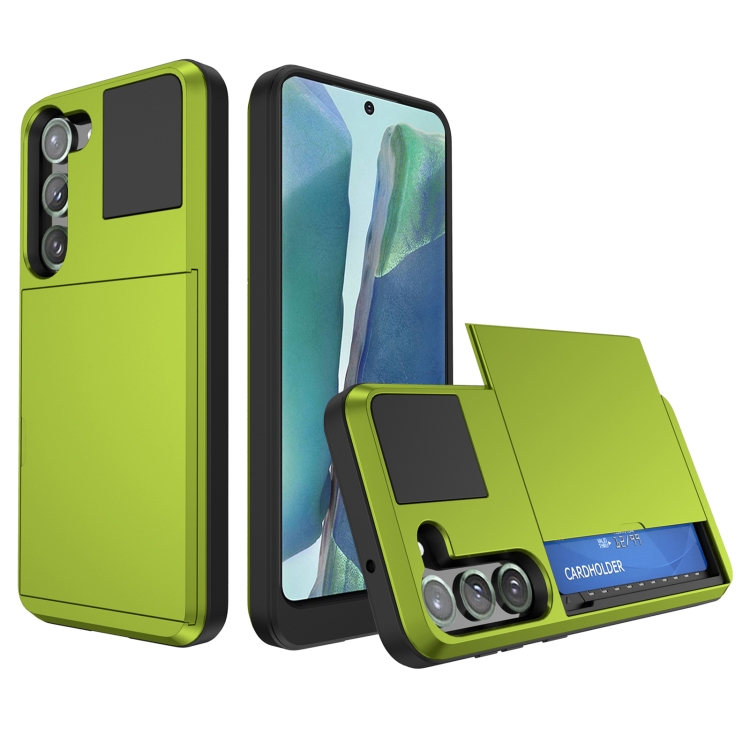 For Samsung Galaxy Note20 Multifunction Armor Slide Card Slot Phone Case(Grass Green)
For Samsung Galaxy Note20 Multifunction Armor Slide Card Slot Phone Case(Grass Green)