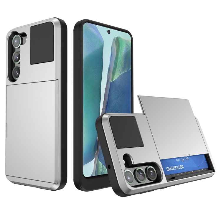For Samsung Galaxy Note20 Multifunction Armor Slide Card Slot Phone Case(Silver)
For Samsung Galaxy Note20 Multifunction Armor Slide Card Slot Phone Case(Silver)