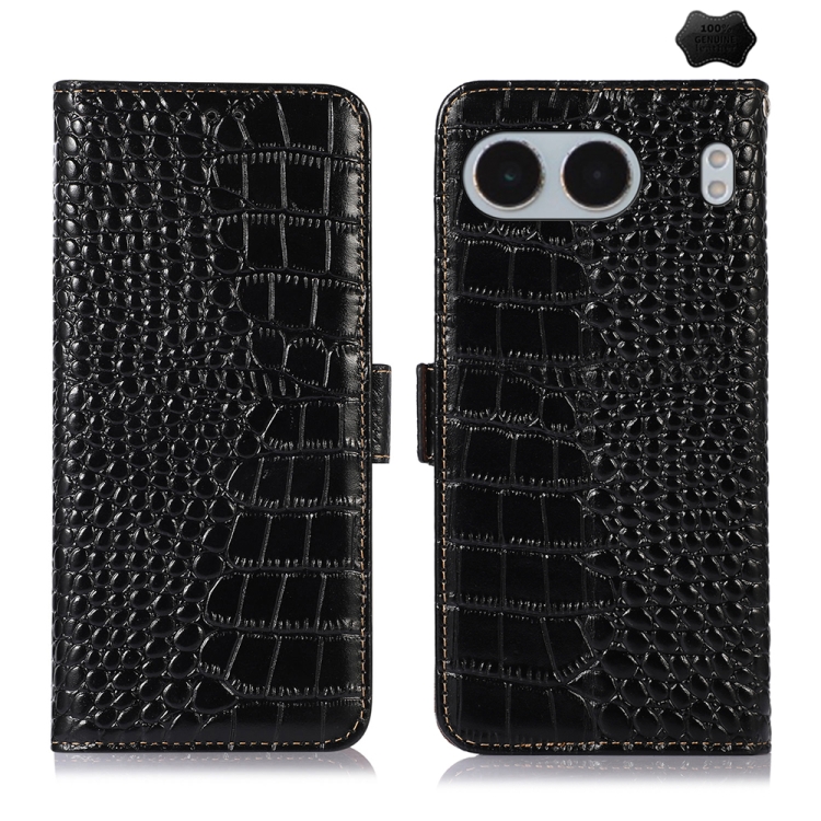 For OnePlus Nord 4 Crocodile Top Layer Cowhide Leather Phone Case(Black)
For OnePlus Nord 4 Crocodile Top Layer Cowhide Leather Phone Case(Black)