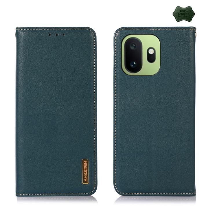 For OnePlus 15T KHAZNEH Nappa Top Layer Cowhide Leather Phone Case(Green)
For OnePlus 15T KHAZNEH Nappa Top Layer Cowhide Leather Phone Case(Green)