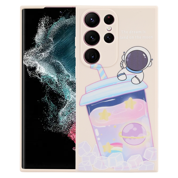 For Samsung Galaxy S22 Ultra 5G Milk Tea Astronaut Pattern Liquid Silicone Phone Case(White)
For Samsung Galaxy S22 Ultra 5G Milk Tea Astronaut Pattern Liquid Silicone Phone Case(White)