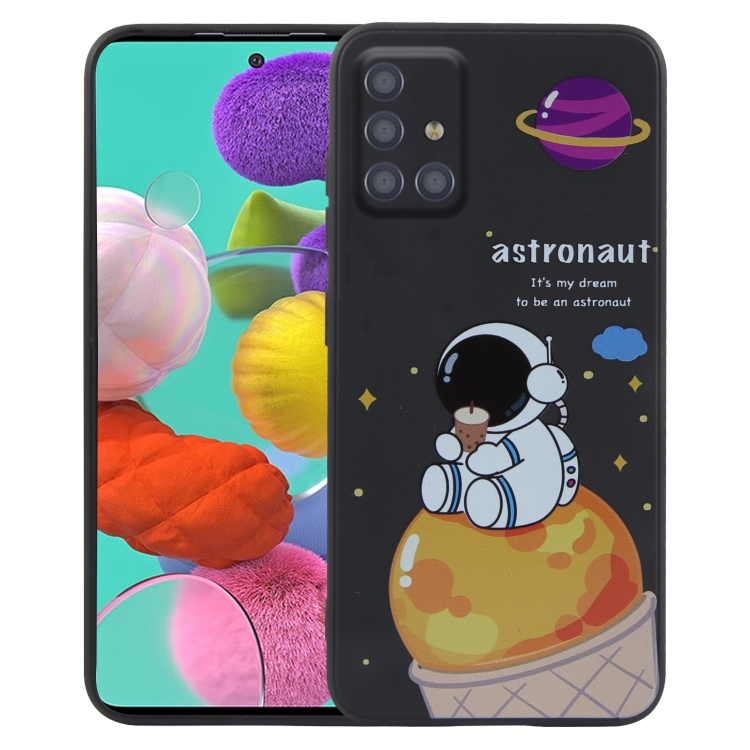 For Samsung Galaxy A51 4G / M40s Milk Tea Astronaut Pattern Liquid Silicone Phone Case(Black)
For Samsung Galaxy A51 4G / M40s Milk Tea Astronaut Pattern Liquid Silicone Phone Case(Black)