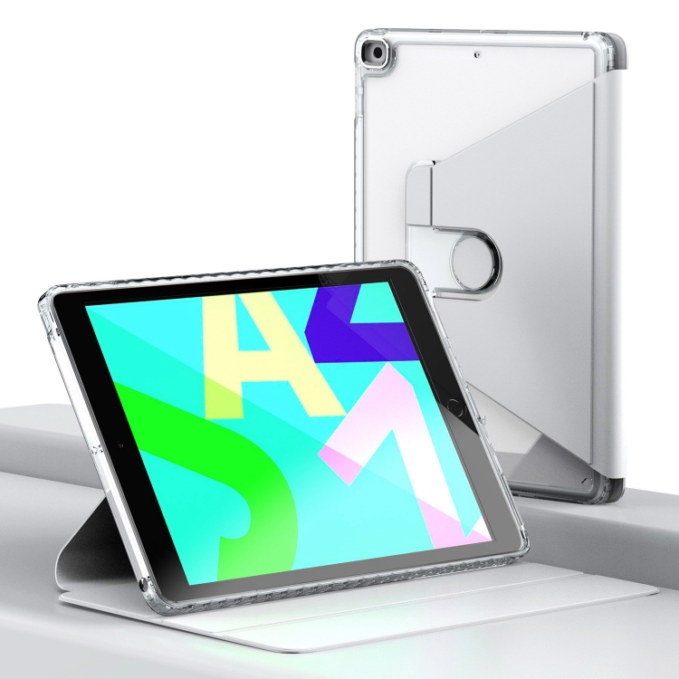 For iPad 10.2 2021 / 2020 / 2019 Clear 360 Rotation Stand Smart Leather Tablet Case(White)
For iPad 10.2 2021 / 2020 / 2019 Clear 360 Rotation Stand Smart Leather Tablet Case(White)