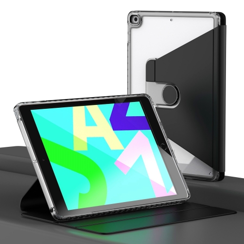For iPad 10.2 2021 / 2020 / 2019 Clear 360 Rotation Stand Smart Leather Tablet Case(Black)
For iPad 10.2 2021 / 2020 / 2019 Clear 360 Rotation Stand Smart Leather Tablet Case(Black)