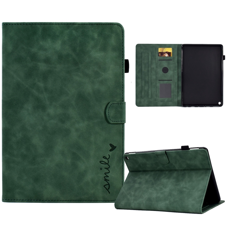 For Amazon Fire Max 11 2023 Embossed Smile Flip Smart Leather Tablet Case(Green)
For Amazon Fire Max 11 2023 Embossed Smile Flip Smart Leather Tablet Case(Green)