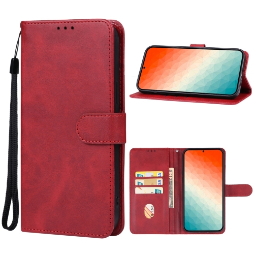 

For Samsung Galaxy S24 5G Leather Phone Case(Red)