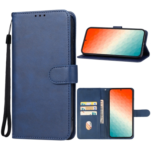 

For Samsung Galaxy S24 5G Leather Phone Case(Blue)
