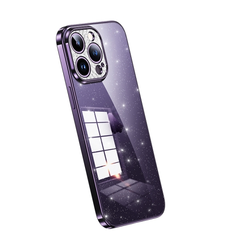 For iPhone 13 Pro Max SULADA Electroplated Transparent Glittery TPU Phone Case(Purple)
For iPhone 13 Pro Max SULADA Electroplated Transparent Glittery TPU Phone Case(Purple)