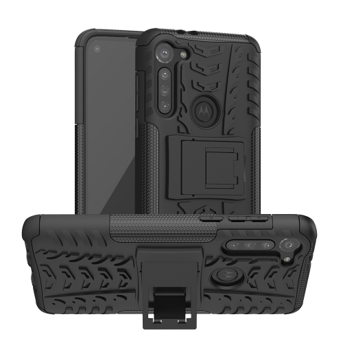 For Motorola Moto G8 Power Tire Texture Shockproof TPU+PC Protective Case with Holder(Black)
For Motorola Moto G8 Power Tire Texture Shockproof TPU+PC Protective Case with Holder(Black)