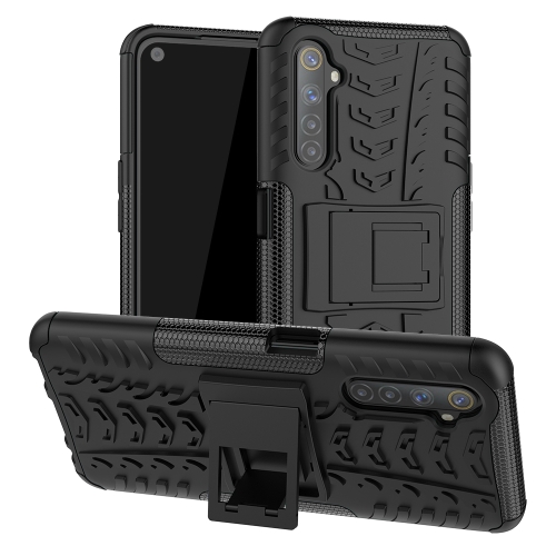 For OPPO Realme 6 Tire Texture Shockproof TPU+PC Protective Case,with Holder(Black)
For OPPO Realme 6 Tire Texture Shockproof TPU+PC Protective Case,with Holder(Black)
