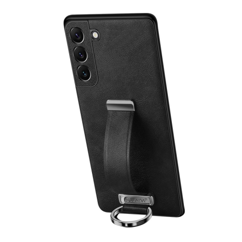 

For Samsung Galaxy S24+ 5G SULADA PC + Leather Texture Skin Feel Shockproof Phone Case(Black)