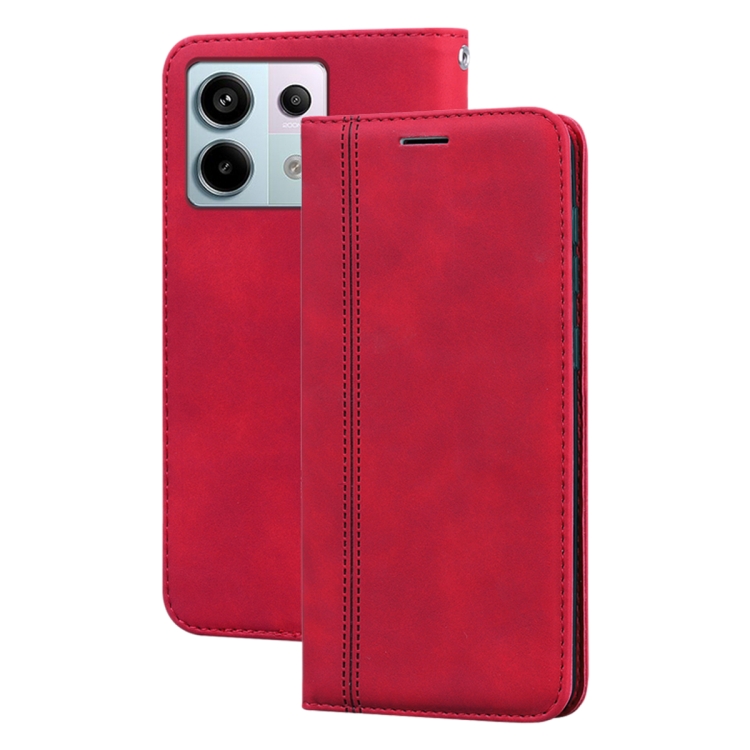 For Xiaomi Redmi Note 13 5G Frosted Business Magnetic Horizontal Flip PU Phone Case(Red)
For Xiaomi Redmi Note 13 5G Frosted Business Magnetic Horizontal Flip PU Phone Case(Red)