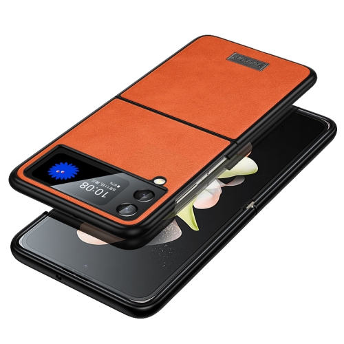For Samsung Galaxy Z Flip4 SULADA Shockproof TPU + Handmade Leather Phone Case(Orange)
For Samsung Galaxy Z Flip4 SULADA Shockproof TPU + Handmade Leather Phone Case(Orange)