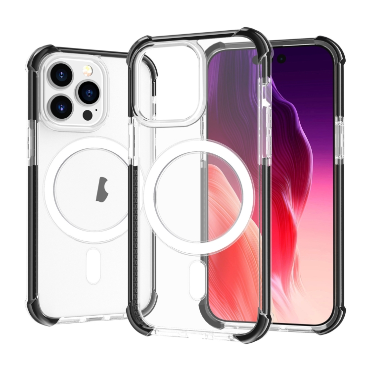For iPhone 15 Pro Acrylic Magsafe Magnetic Shockproof Phone Case(Transparent Black)
For iPhone 15 Pro Acrylic Magsafe Magnetic Shockproof Phone Case(Transparent Black)