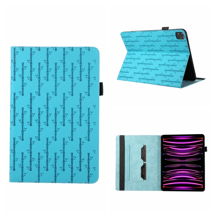 For iPad Pro 12.9 2022 / 2021 Lucky Bamboo Pattern Leather Tablet Case(Blue)
For iPad Pro 12.9 2022 / 2021 Lucky Bamboo Pattern Leather Tablet Case(Blue)