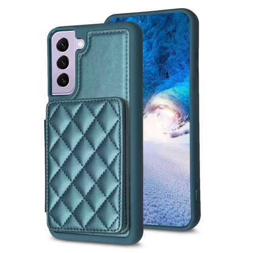 For Samsung Galaxy S22+ 5G BF25 Square Plaid Card Bag Holder Phone Case(Green)
For Samsung Galaxy S22+ 5G BF25 Square Plaid Card Bag Holder Phone Case(Green)
