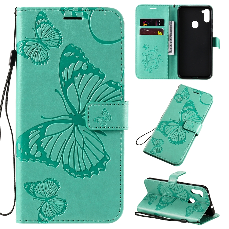 For Samsung Galaxy A11 3D Butterflies Embossing Pattern Horizontal Flip Leather Case with Holder & Card Slot & Wallet(Green)
For Samsung Galaxy A11 3D Butterflies Embossing Pattern Horizontal Flip Leather Case with Holder & Card Slot & Wallet(Green)