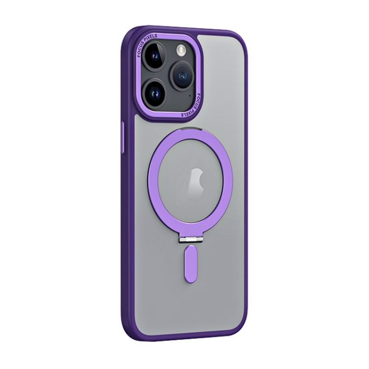 For iPhone 15 Pro Max Skin Feel MagSafe Shockproof Phone Case with Holder(Purple)
For iPhone 15 Pro Max Skin Feel MagSafe Shockproof Phone Case with Holder(Purple)