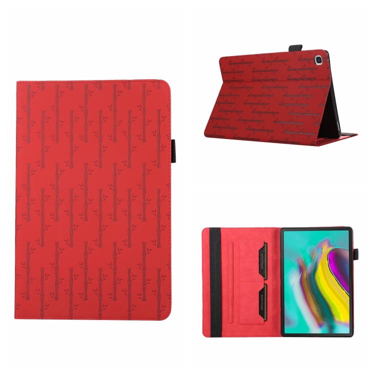 For Samsung Galaxy Tab S5e 10.5 T720 Lucky Bamboo Pattern Leather Tablet Case(Red)
For Samsung Galaxy Tab S5e 10.5 T720 Lucky Bamboo Pattern Leather Tablet Case(Red)