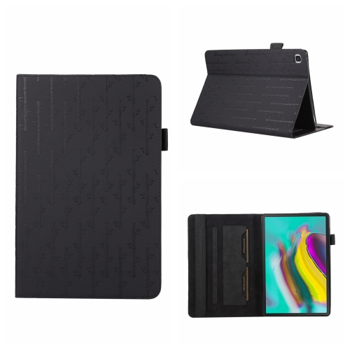 

For Samsung Galaxy Tab S5e 10.5 T720 Lucky Bamboo Pattern Leather Tablet Case(Black)