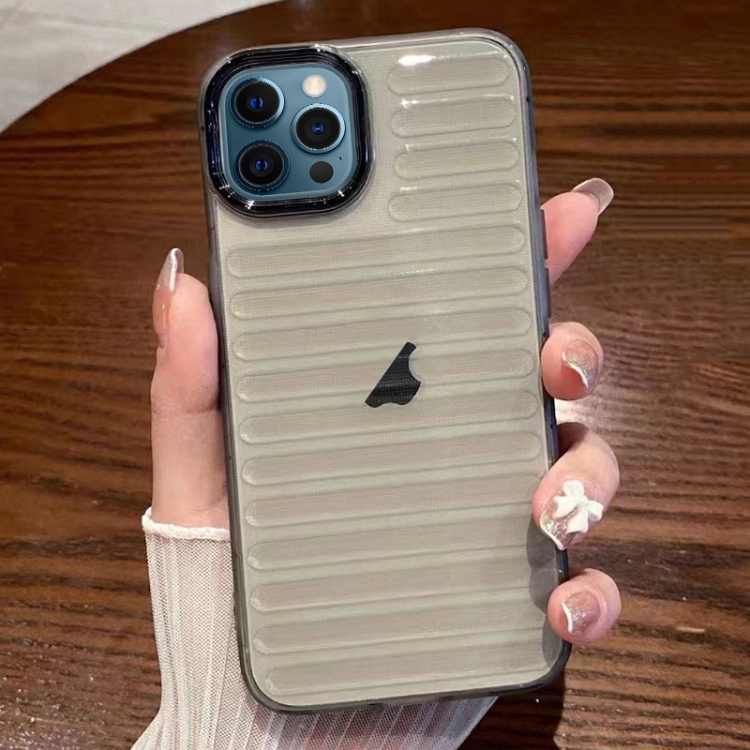 For iPhone 12 Pro Max Striped Electroplating TPU Transparent Phone Case(Transparent Grey)
For iPhone 12 Pro Max Striped Electroplating TPU Transparent Phone Case(Transparent Grey)