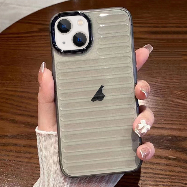For iPhone 13 Striped Electroplating TPU Transparent Phone Case(Transparent Grey)
For iPhone 13 Striped Electroplating TPU Transparent Phone Case(Transparent Grey)