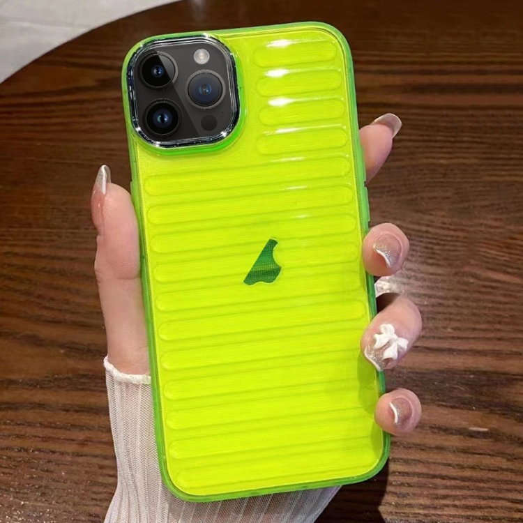 For iPhone 14 Pro Striped Electroplating TPU Transparent Phone Case(Fluorescent Green)
For iPhone 14 Pro Striped Electroplating TPU Transparent Phone Case(Fluorescent Green)
