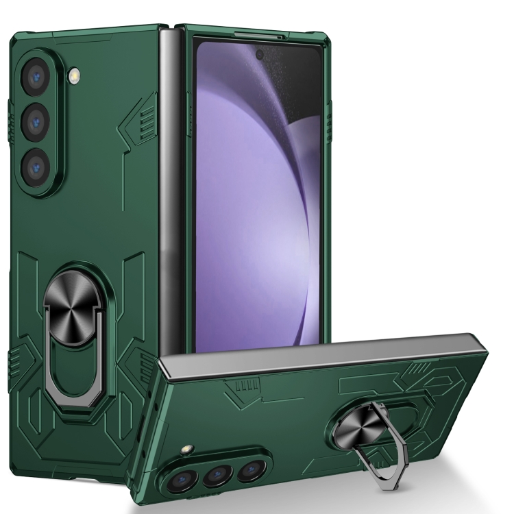 For Samsung Galaxy Z Fold6 5G Matte UV Armor Ring Shockproof Phone Case(Dark Green)
For Samsung Galaxy Z Fold6 5G Matte UV Armor Ring Shockproof Phone Case(Dark Green)